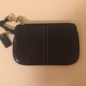 Coach Wristlet - Black Leather